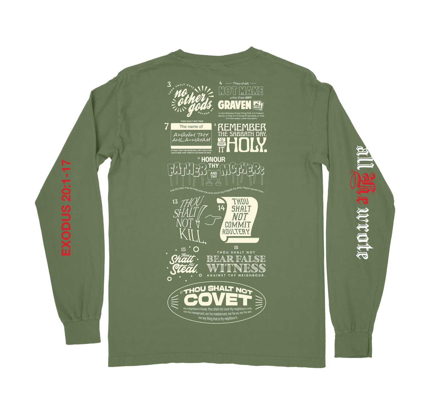 10 Commandments Long Sleeve Tee