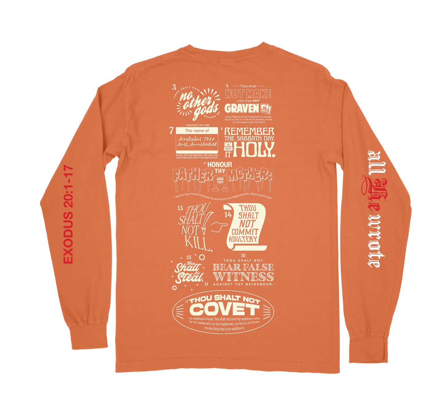 10 Commandments Long Sleeve Tee